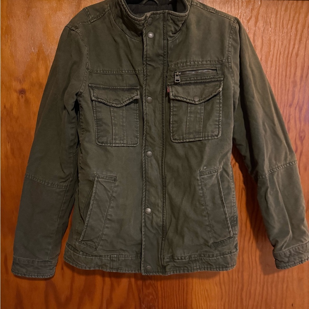 Levi's Military Style Green Jacket